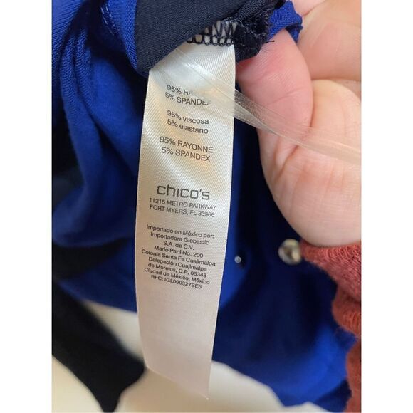 Chicos Zenergy Annie Colorblock Tunic size 3 or XL - Picture 5 of 13